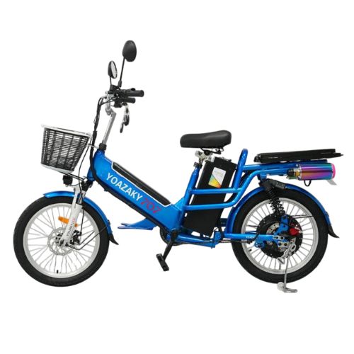 BICICLETA ELECTRICA AZUL CLASICA